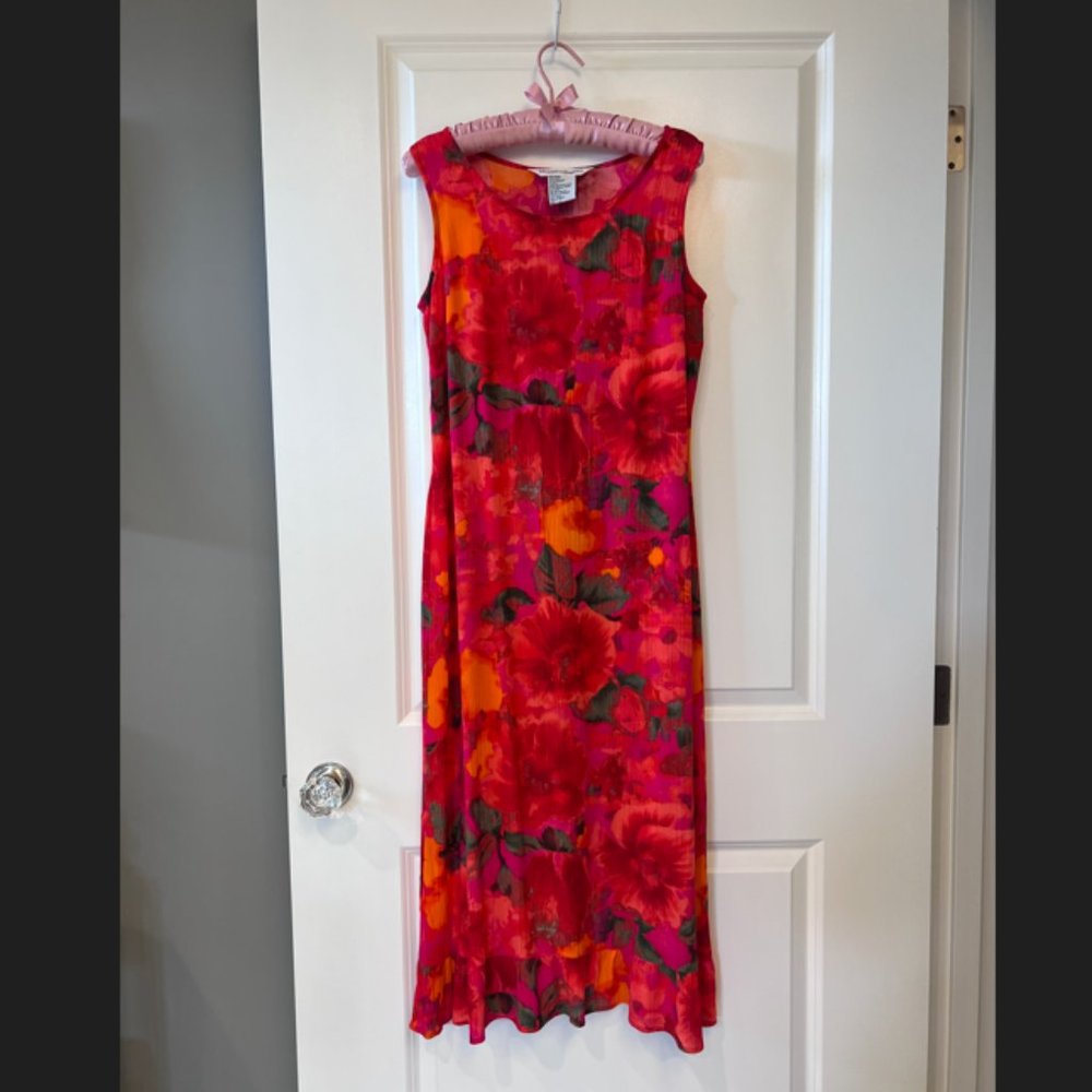 Draper's & Damon's Red Piink Maxi Dress Small